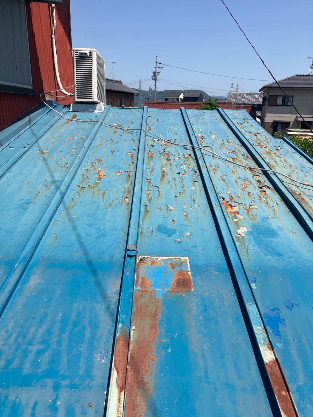 トタン等金属屋根の錆